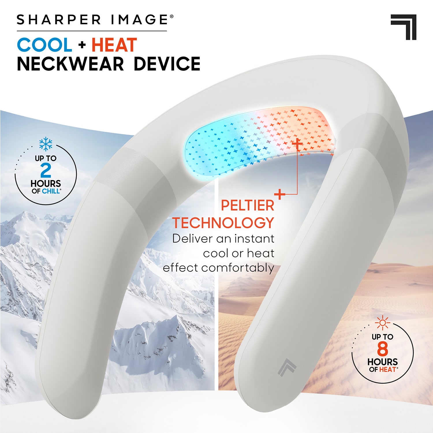 Sharper Image® Cool + Heat Neckwear Device