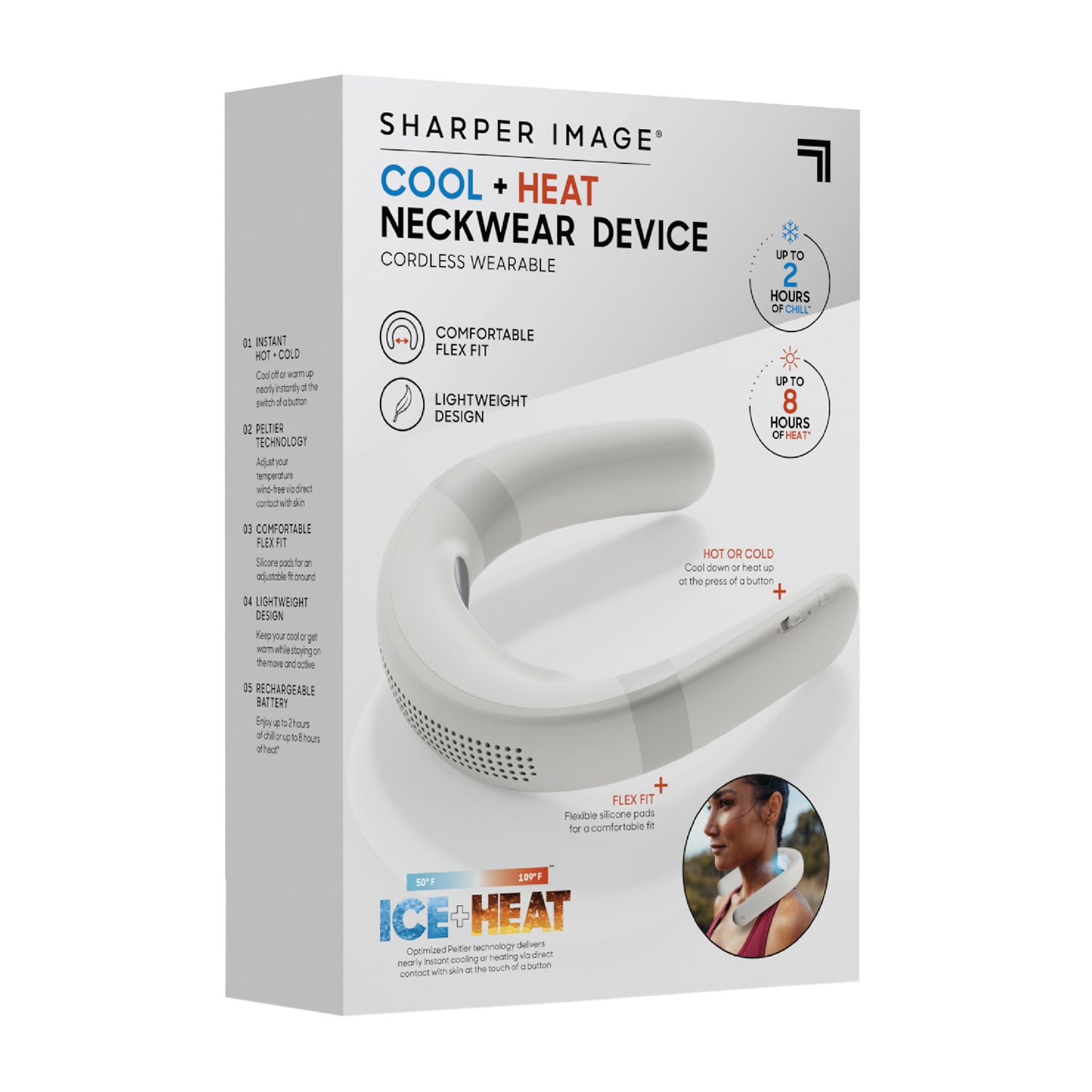 Sharper Image® Cool + Heat Neckwear Device