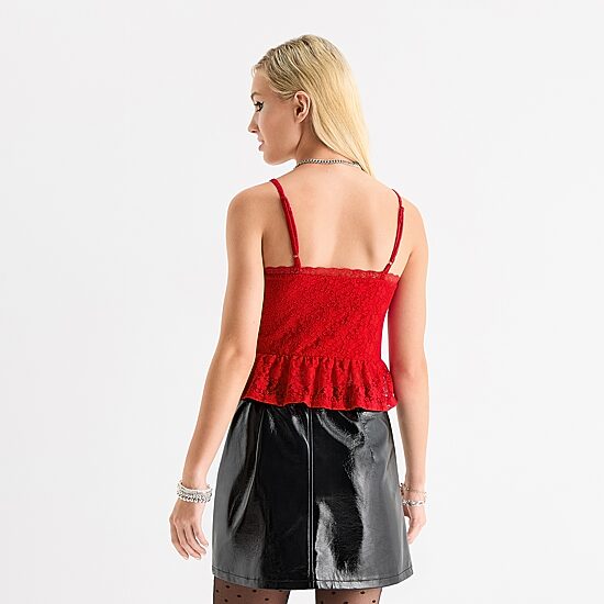 Jingle Ball Womens Juniors Sweetheart Neck Sleeveless Camisole