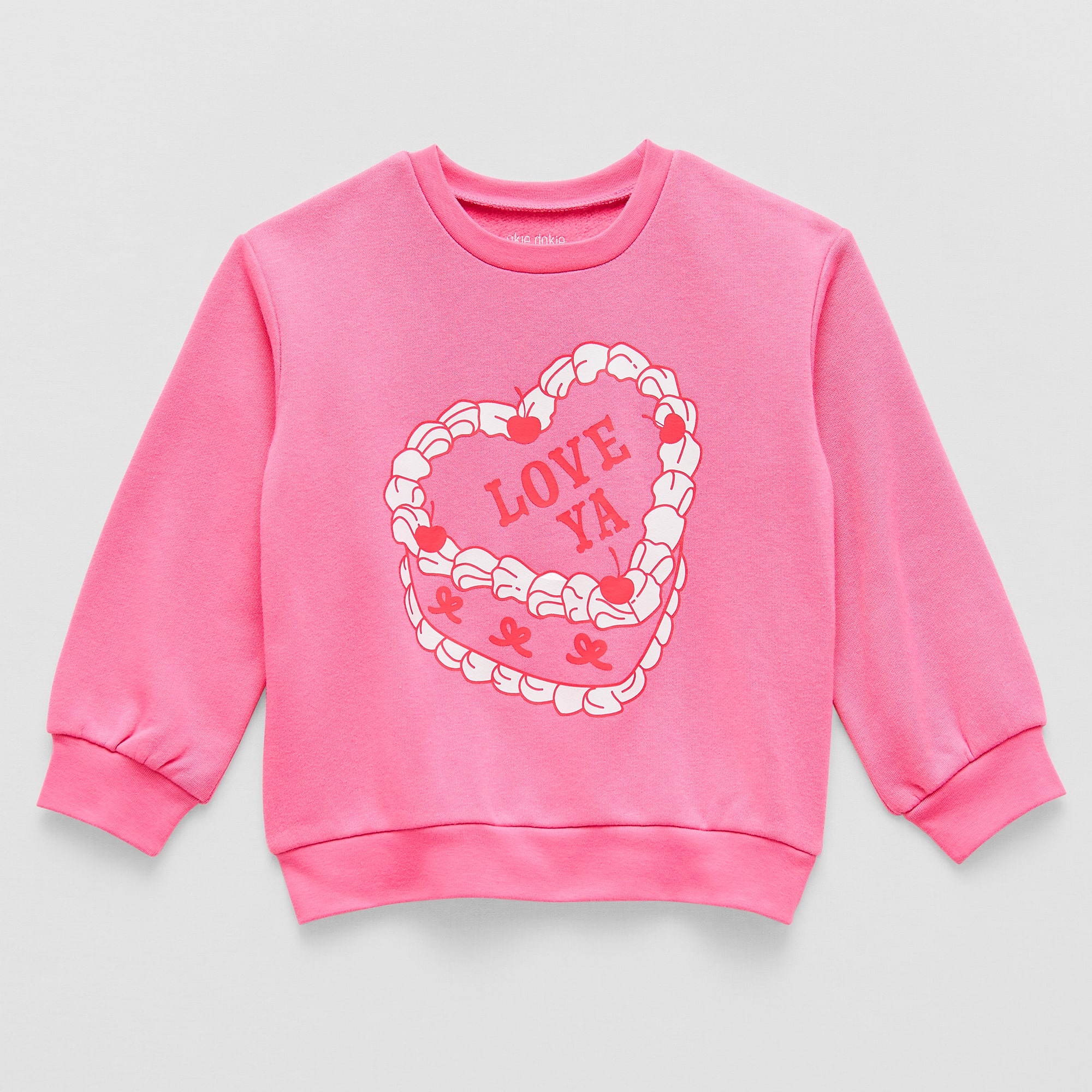 Okie Dokie Toddler & Little Girls Crew Neck Long Sleeve Sweatshirt