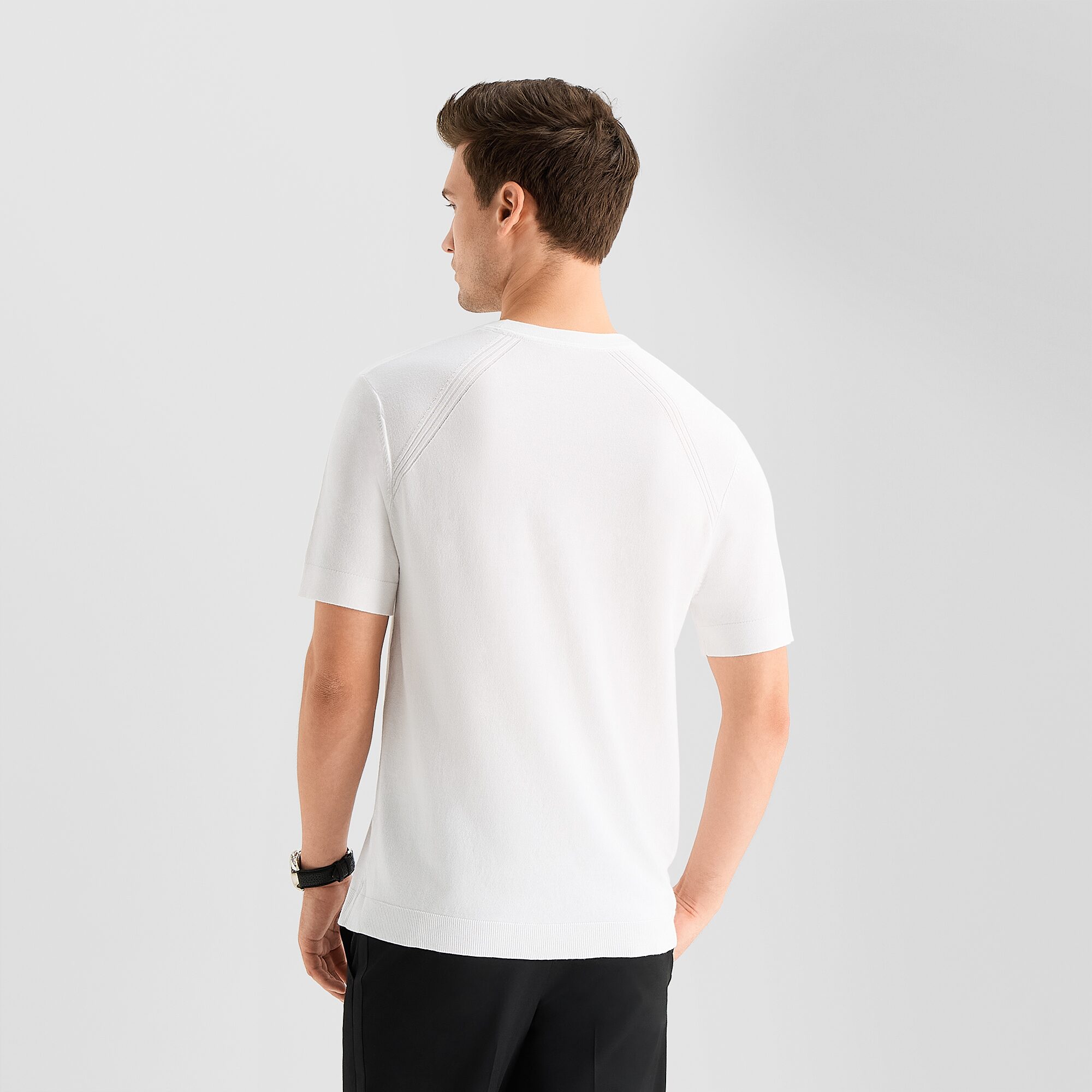 J. Ferrar Solid Mens Crew Neck Short Sleeve Pullover Sweater