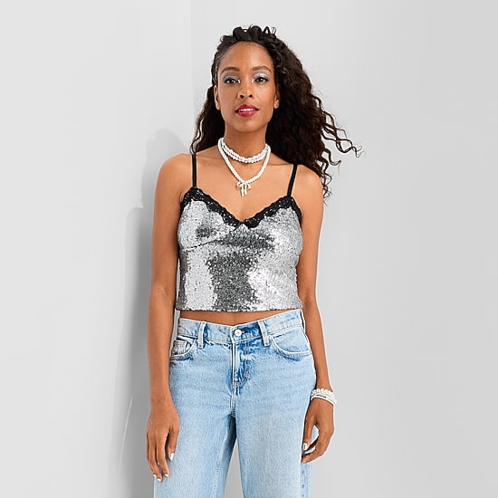 Jingle Ball Womens Sweetheart Neck Sleeveless Camisole