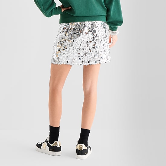 Jingle Ball Womens Juniors Mid Rise Pleated Skirt