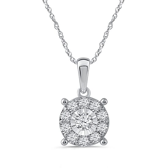 Womens 1 CT. T.W. Natural White Diamond Sterling Silver 2-pc. Jewelry Set