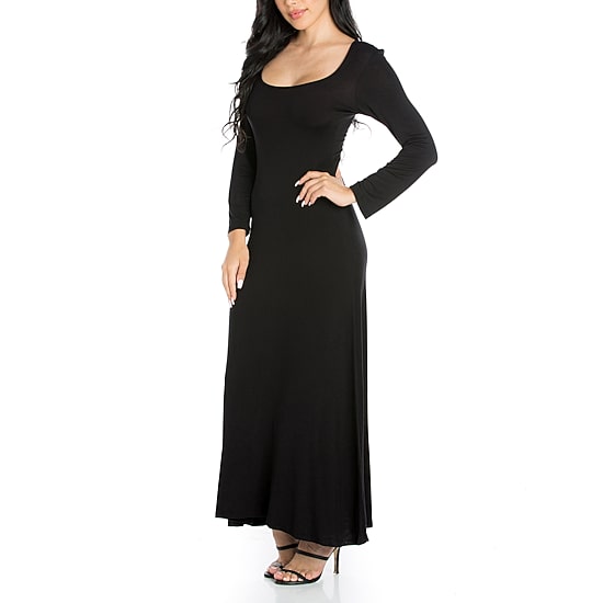 24/7 Comfort Apparel Womens Long Sleeve Maxi Dress