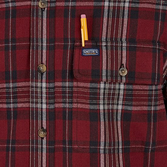 Smiths Workwear Mens Long Sleeve Regular Fit Flannel Shirt