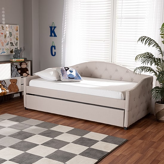 Becker Upholstered Daybed with Trundle