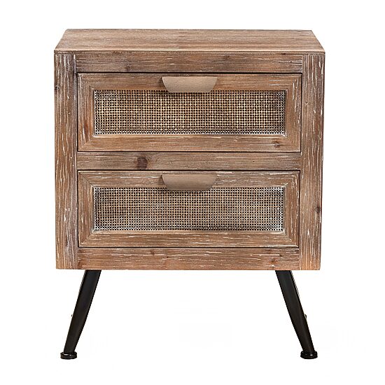 Calida Bedroom Collection Mid Century Nightstand