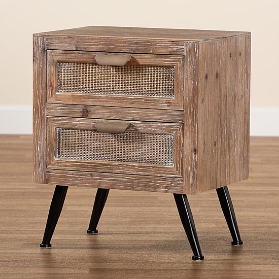 Calida Bedroom Collection Mid Century Nightstand