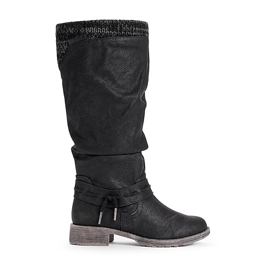 Muk Luks Womens Bianca Beverly Stacked Heel Winter Boots