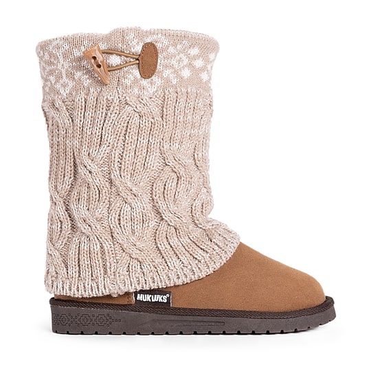 Muk Luks Womens Cheryl Flat Heel Winter Boots