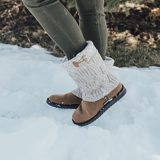 Muk Luks Womens Cheryl Flat Heel Winter Boots