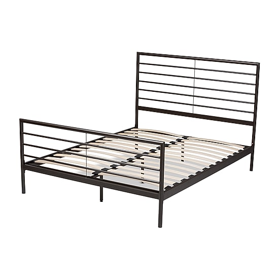 Alva Metal Headboard and Footboard Platform Bed