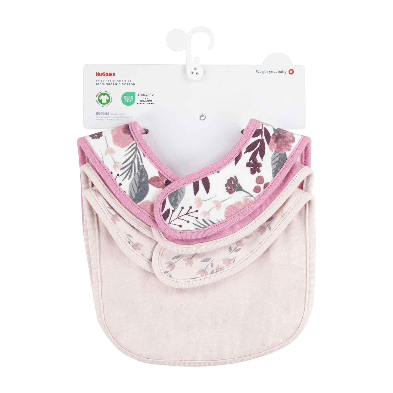 Huggies Girls 3-pc. Bib
