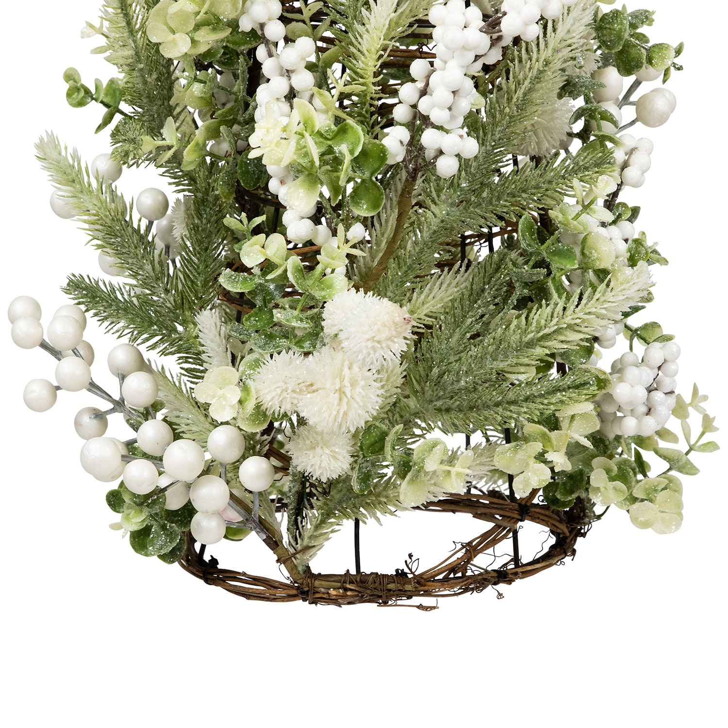 Northlight Glittered Berries And Pine 2 1/2 Foot Pine Christmas Tree