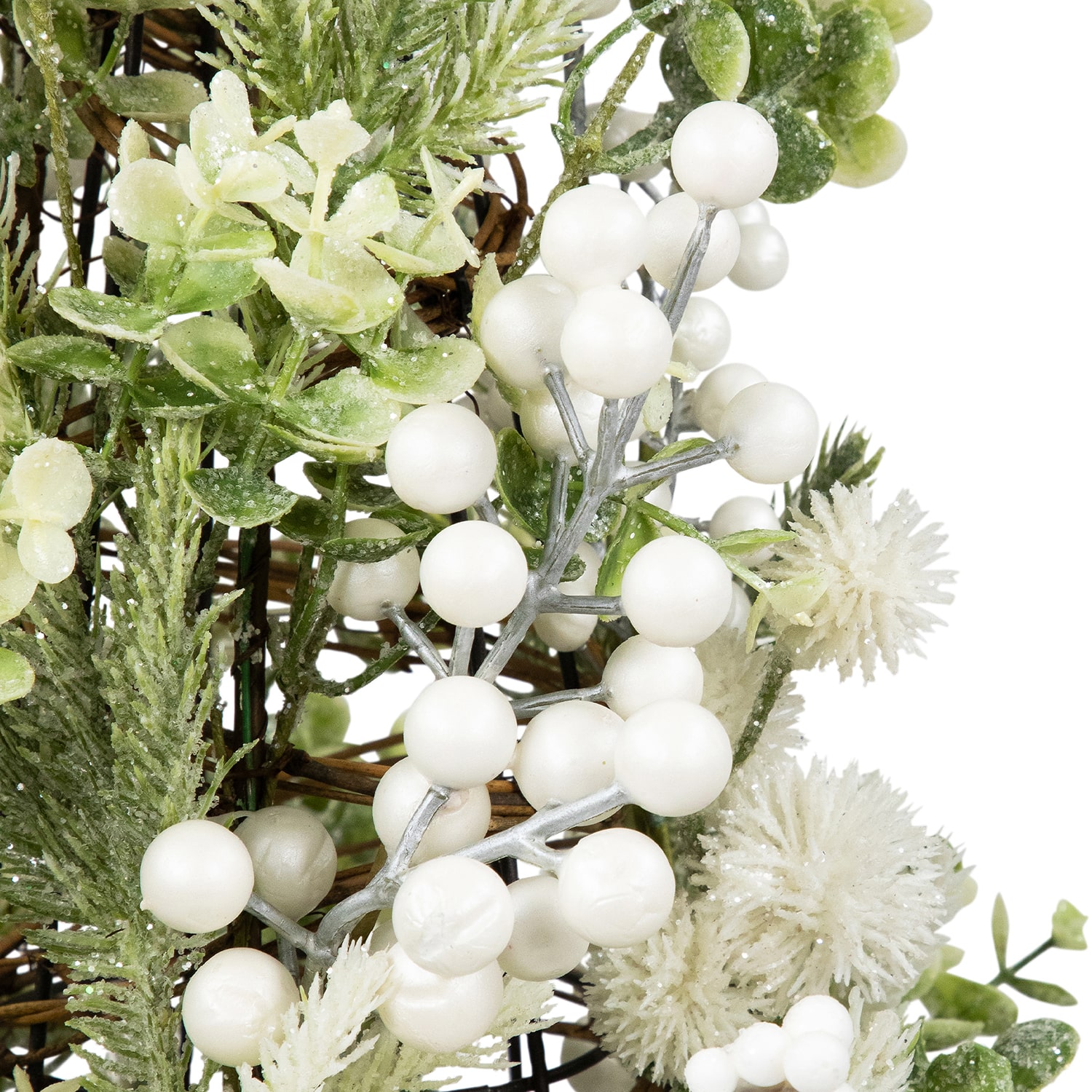 Northlight Glittered Berries And Pine 2 1/2 Foot Pine Christmas Tree