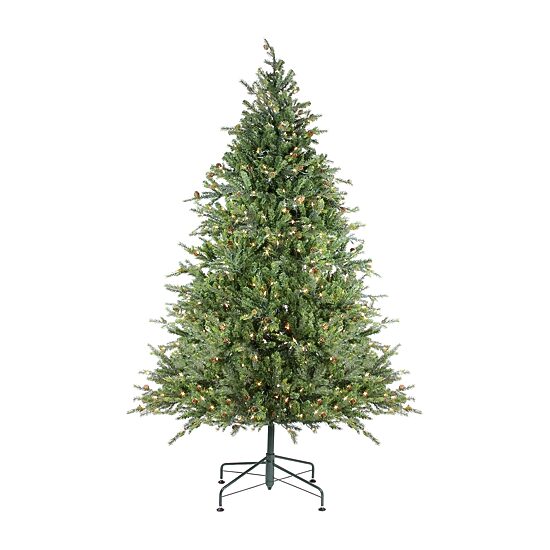 Northlight Full Hunter Fir With Clear Lights 6 1/2 Foot Pre-Lit Fir Christmas Tree