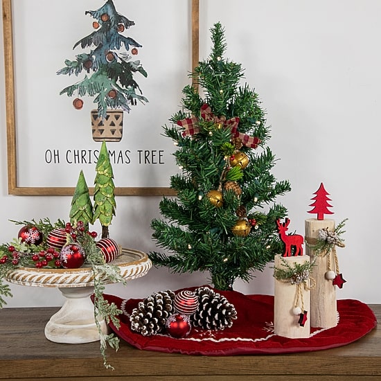 Northlight Medium Mixed Classic  White Led Lights 2 Foot Pre-Lit Pine Christmas Tree