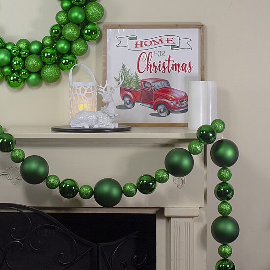 Northlight Green Shatterproof Unlit Christmas Indoor Garland