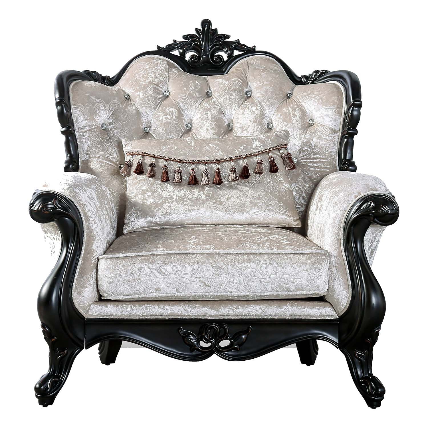 Furniture of America™ Raya Tufted Upholstered Armchair