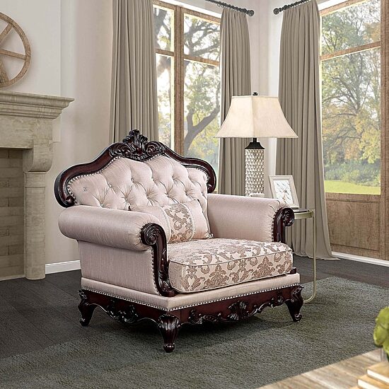 Furniture of America™ Noel Tufted Upholstered Armchair