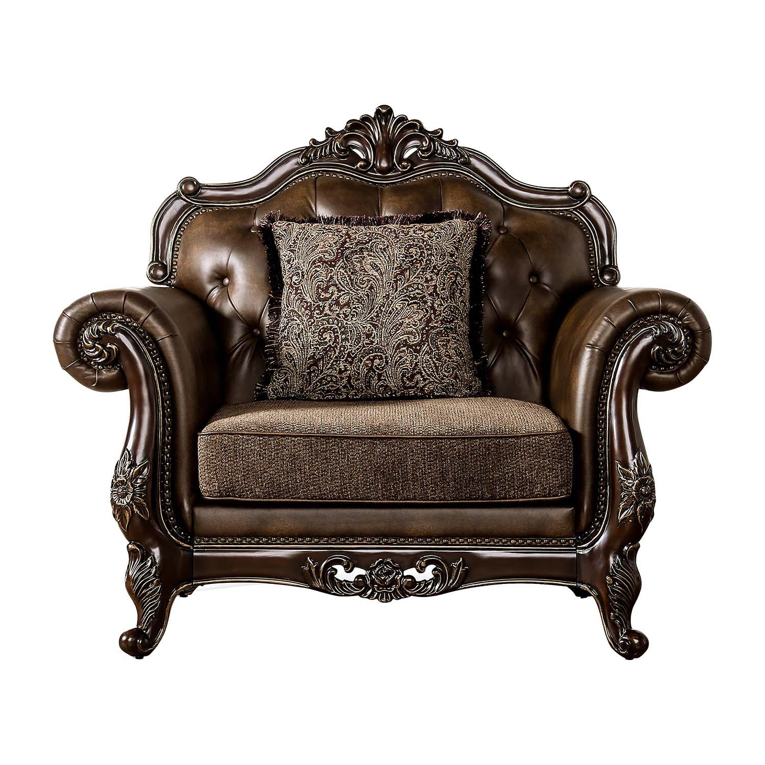 Furniture of America™ Somina Tufted Upholstered Wingback Chair