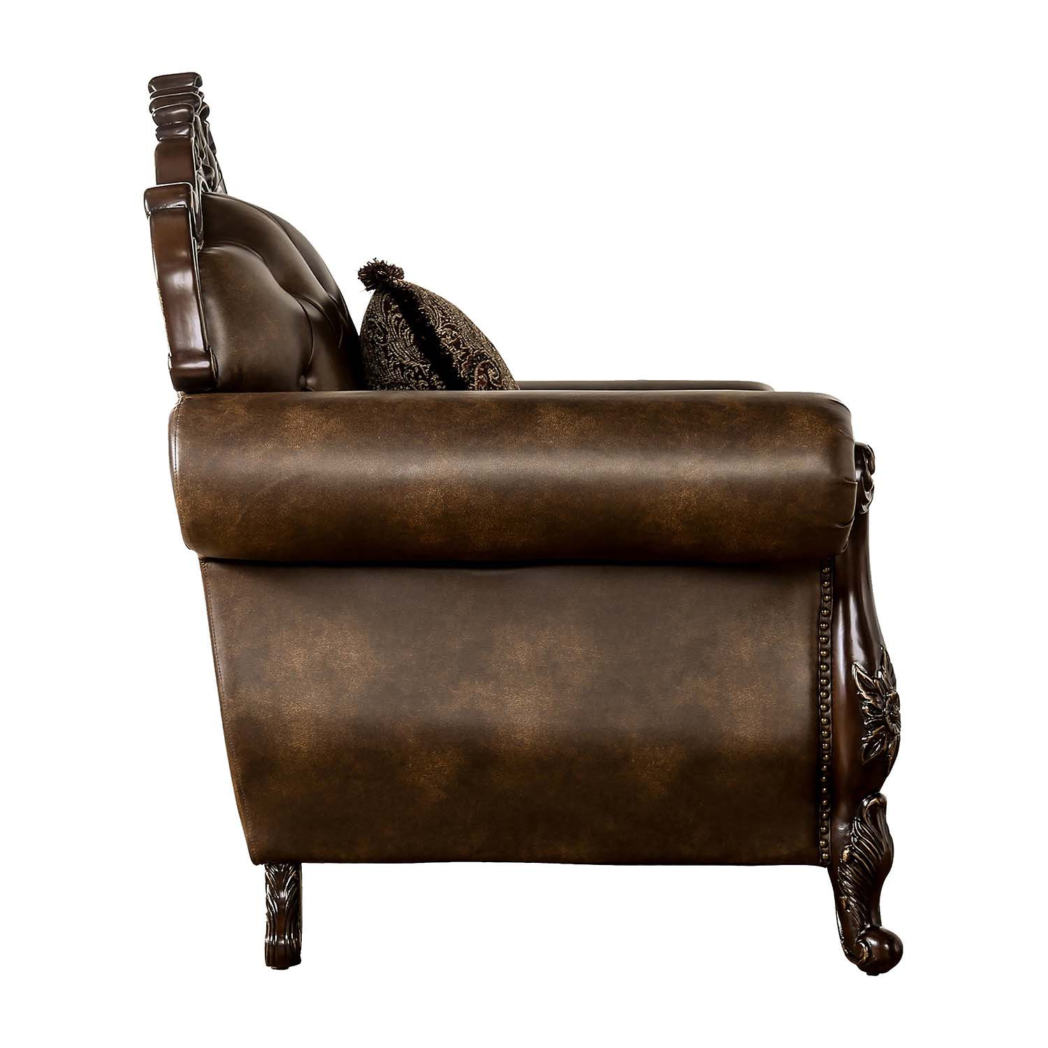 Furniture of America™ Somina Tufted Upholstered Wingback Chair