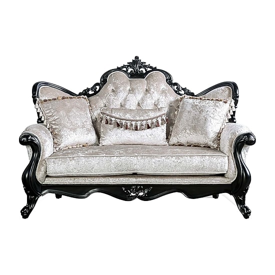 Furniture of America™ Raya Roll-Arm Upholstered Loveseat