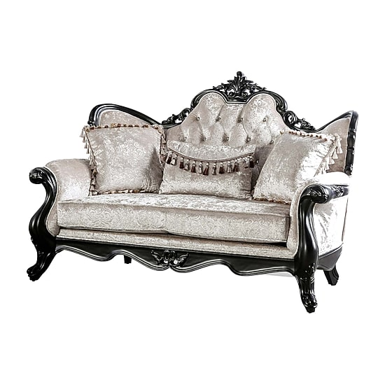Furniture of America™ Raya Roll-Arm Upholstered Loveseat