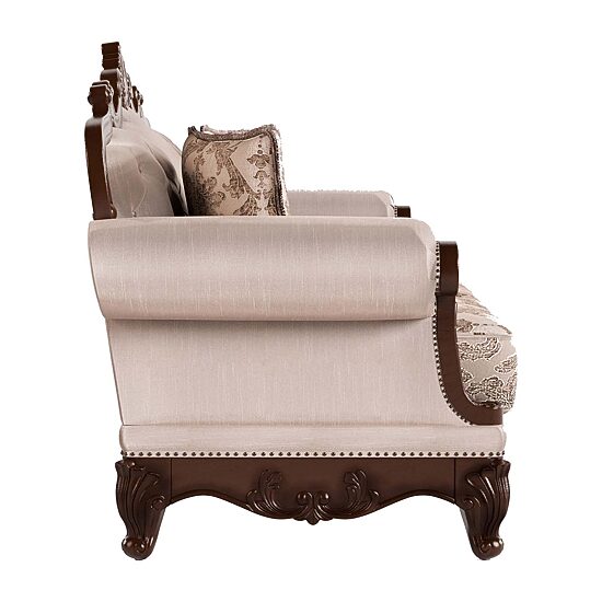 Furniture of America™ Noel Roll-Arm Upholstered Loveseat