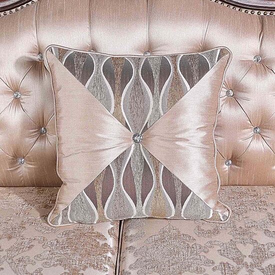 Furniture of America™ Noel Roll-Arm Upholstered Loveseat