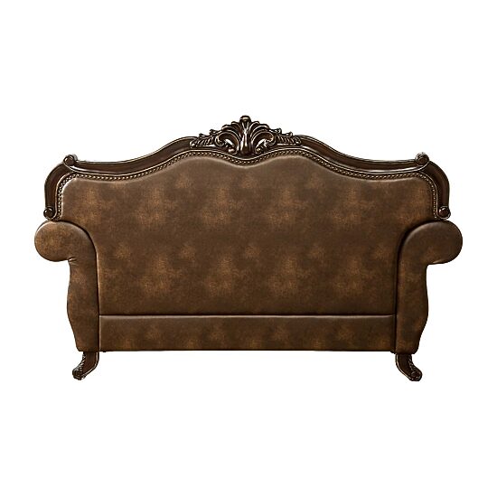 Furniture of America™ Somina Roll-Arm Upholstered Loveseat