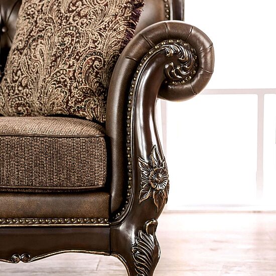 Furniture of America™ Somina Roll-Arm Sofa
