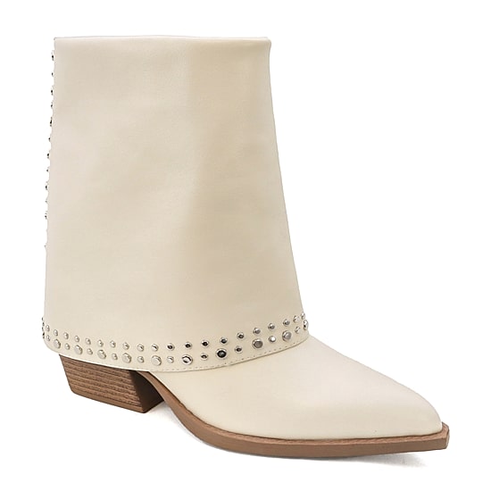 Yoki Womens Gayle-05 Stacked Heel Booties