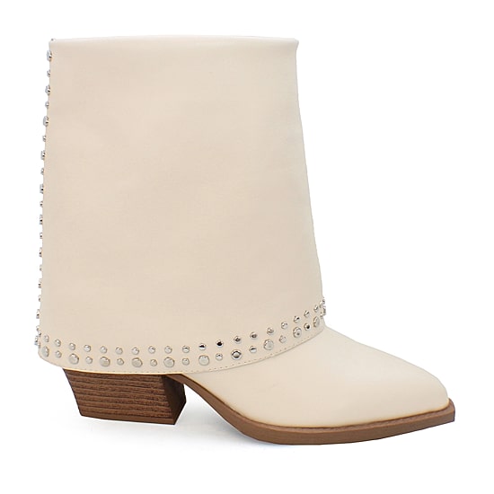 Yoki Womens Gayle-05 Stacked Heel Booties