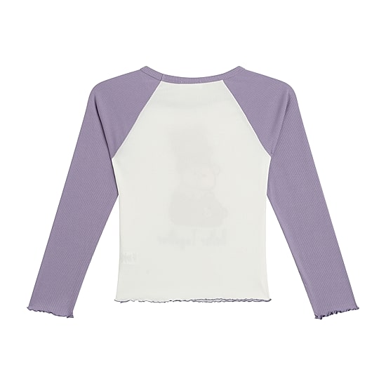 by&by girl Big Kid Girls Round Neck Long Sleeve Regular Fit Graphic T-Shirt
