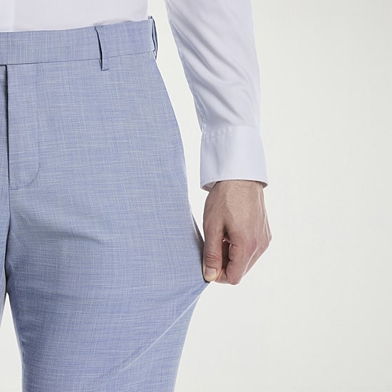 Savane Sharkskin Mens Straight Fit Flat Front Pant
