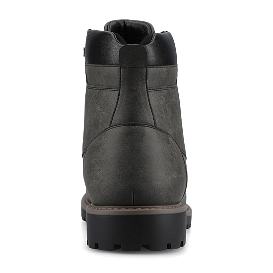 Vance Co Mens Block Heel Combat Boots