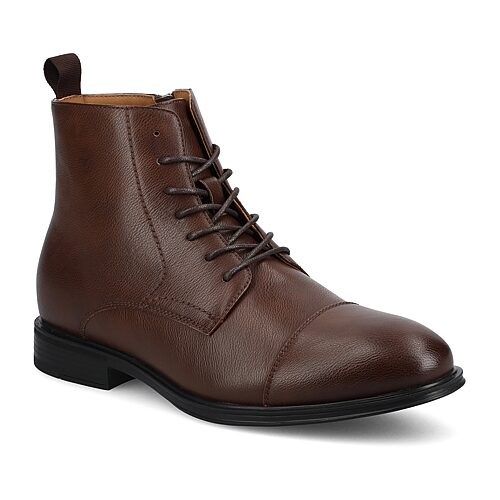 Vance Co Mens Block Heel Chelsea Boots, 13 Medium, Brown