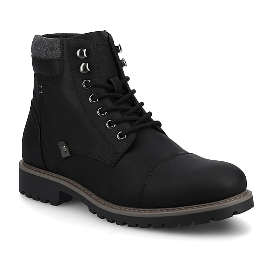 Vance Co Mens Block Heel Combat Boots