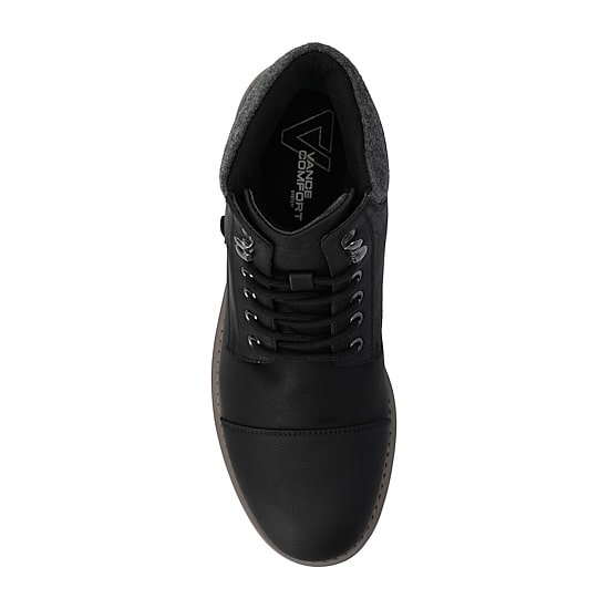 Vance Co Mens Block Heel Combat Boots