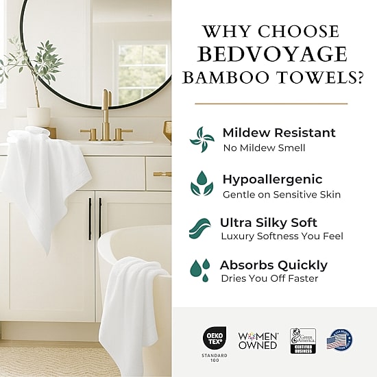BedVoyage Resort Rayon from Bamboo Bath Towels