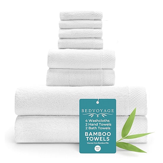 BedVoyage Resort 8-pc. Rayon from Bamboo Bath Towel Set