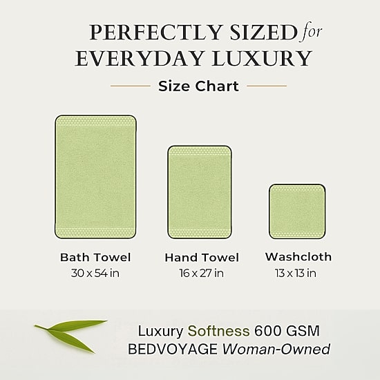 BedVoyage Resort 8-pc. Rayon from Bamboo Bath Towel Set