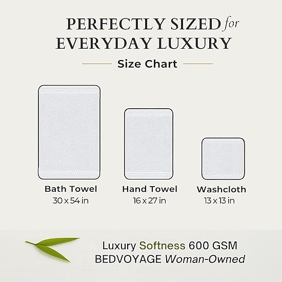 BedVoyage Resort 8-pc. Rayon from Bamboo Bath Towel Set