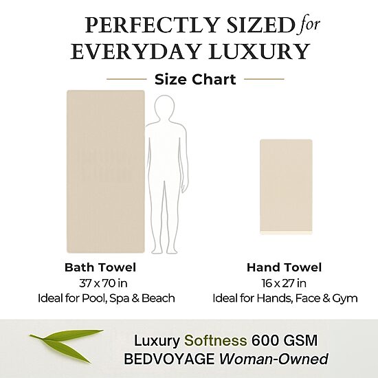 Bedvoyage Cotton & Bamboo Bath Sheet