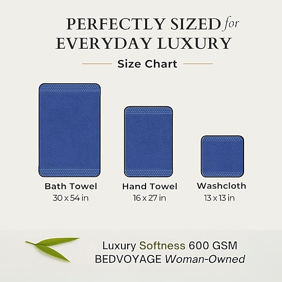 Bedvoyage 3-pc. Solid Bath Towel Set