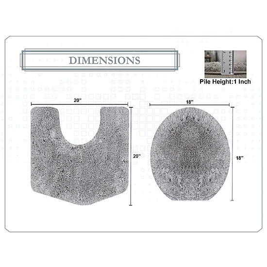 Home Weavers Inc Element 2-pc. Bath Rug Set