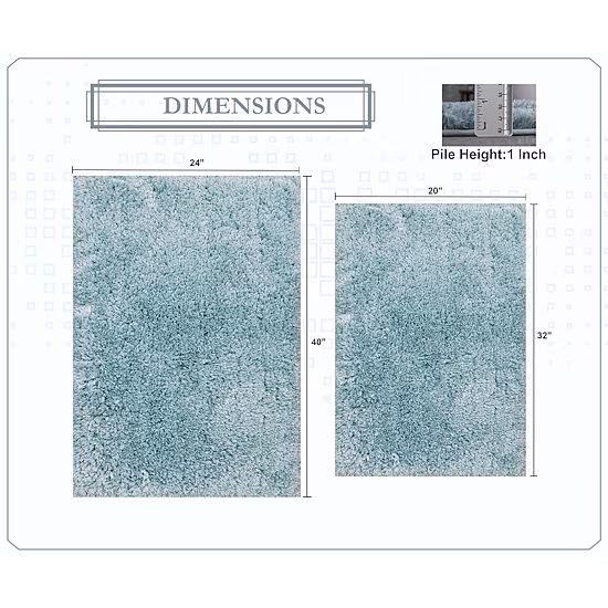 Home Weavers Inc Element 2-pc. Bath Rug Set