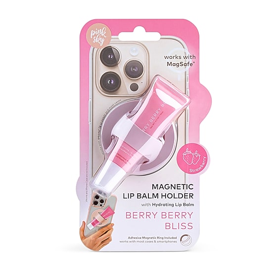 Pink Sky Magsafe Lip Gloss Holder with Lip Balm